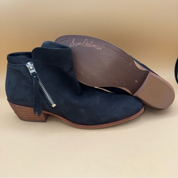 Sam Edelman Packer Black Suede Ankle Boots, Women’s Size 8, EUC - Picture 1 of 8